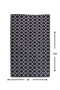 Conceptum Kupa - Black Djt Alfombra de Pasillo Blanco y Negro 80 x 200 cm